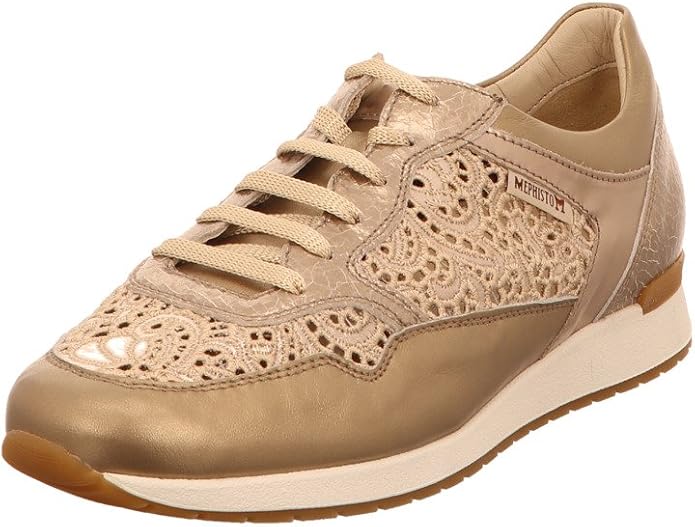 Mephisto, Napolia Perlkid, Femme Basket_Mode_Basse Or satiné Amazon.fr