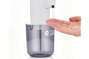 Automatic Soap Dispenser Wall Mount - Modundry White Hand Soap Dispenser for Countertop with 4-Level Adjustable, 13.5oz Clear