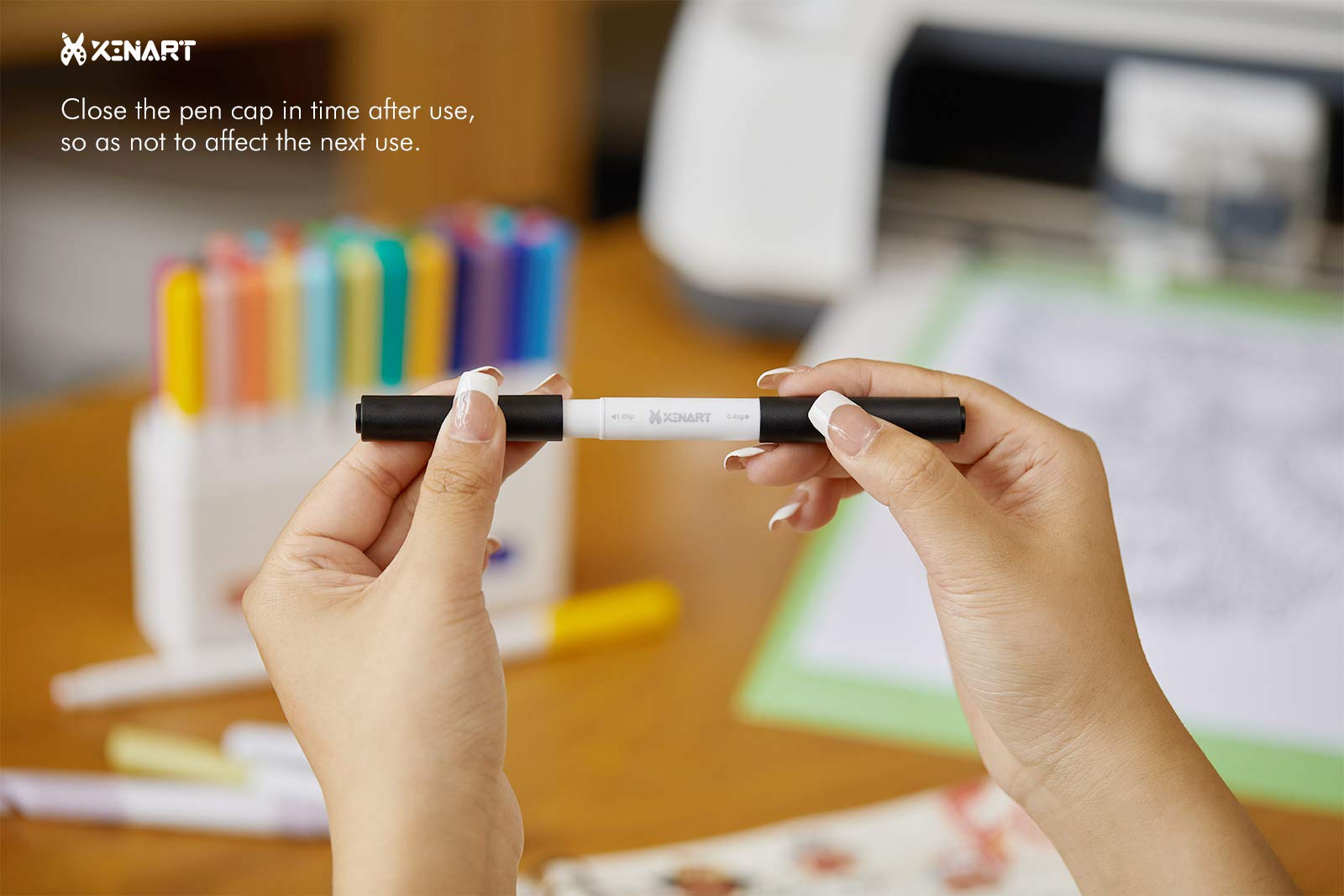 Xinart Pens for Cricut Maker 3,Maker,Explore 3,Air 2, Dual Tips 36pcs Markers Pens Set Waterbased Ink Ultimate Fine Point Pen (0.4 Tip & 1.0 Tip)