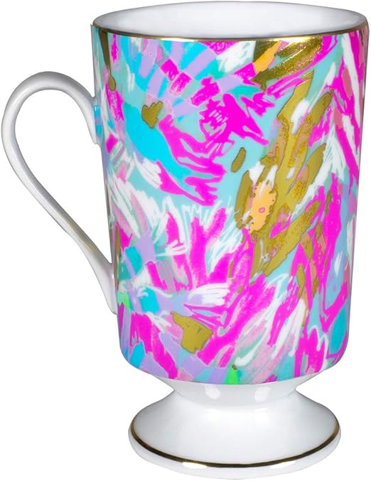 High Manetenance Lilly Pulitzer 12 Ounce Blue Ceramic Coffee Tea Mug With Gold Handle And Gift Box Dining Entertaining Dinnerware Ferreira Reinigungen Ch