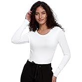COZYFIT Underscrub Long Sleeve Women - Crew Neck Scrubs Undershirts for Nurse with Soft Fabric