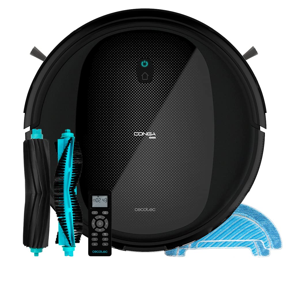 Cecotec-Robot-Aspirador-y-Friegasuelos-Conga-999-Vital-X-1400-Pa-4-en-1-Barre-Aspira-Pasa-la-Mopa-y-Friega-con-3