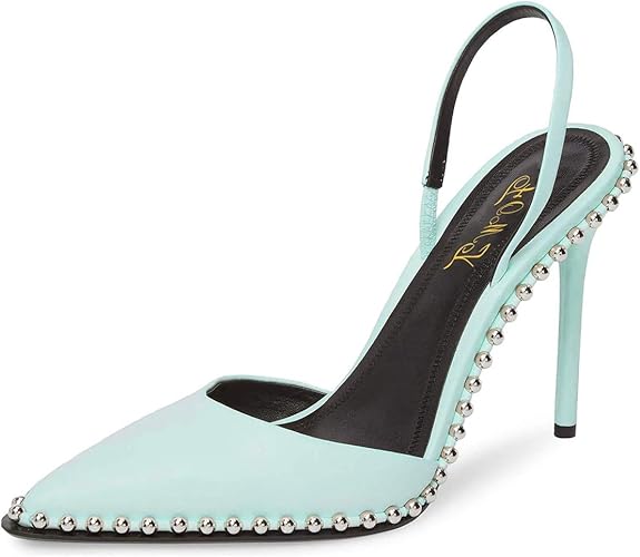 slingback pumps with elastic strap