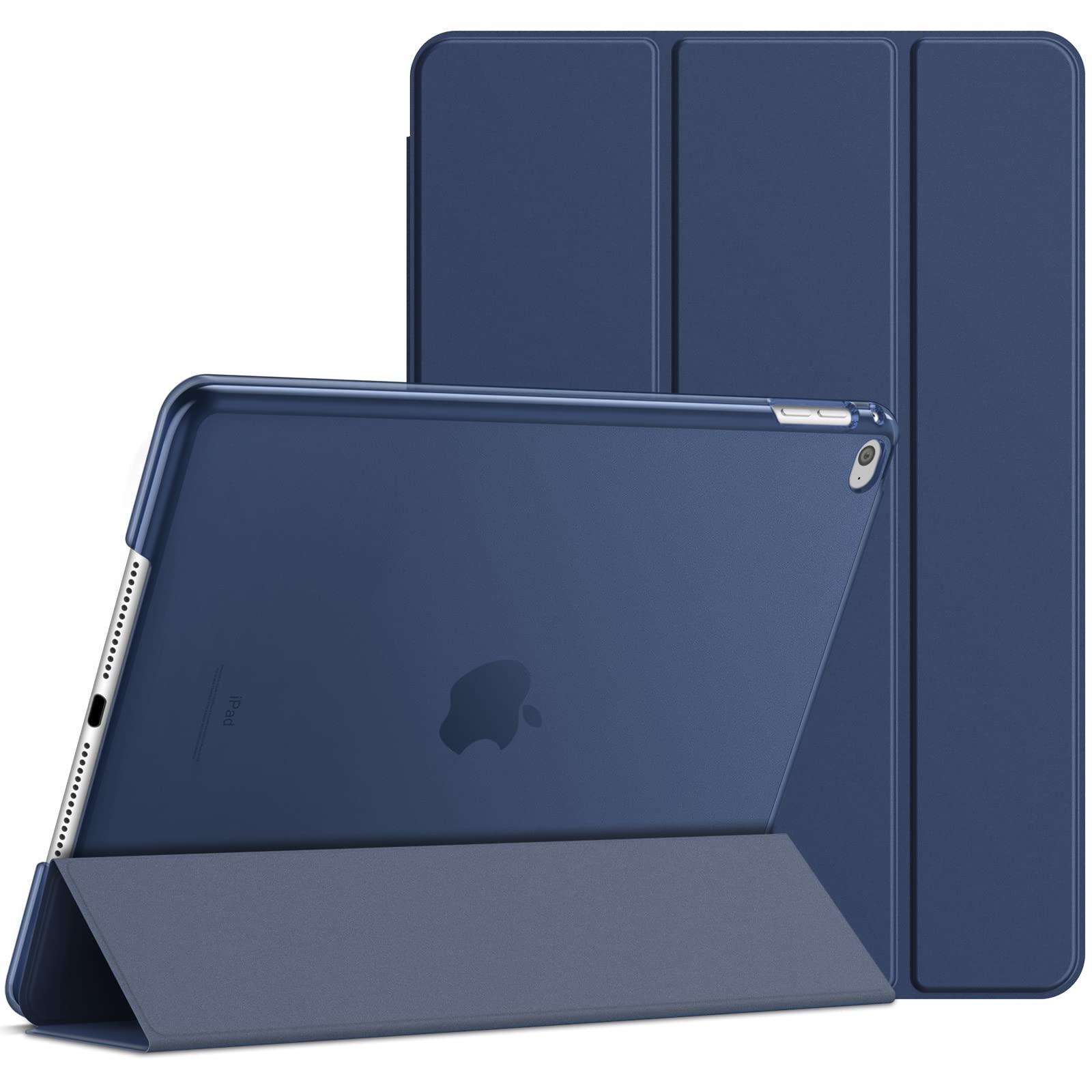 JETech Case for iPad Air 2 (Not for iPad Air 1st Edition), Smart Cover Auto Wake/Sleep (Navy)