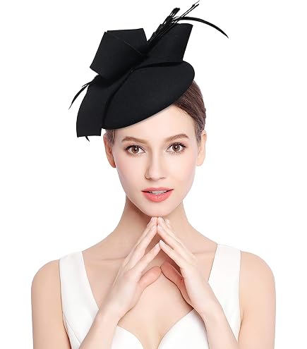 ORIDOOR British Style Pillbox Hat Women Church Wedding  display picture 1