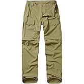 Hiking Pants Men Convertible Quick Dry UPF 50 Lightweight Zip Off Safari Fishing Travel Cargo Trousers