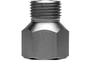 Ultum Nature Systems CGA 320 to Paintball Adapter - Paintball Tank CO2 CGA320 Adapter - CO2 Paintball Tank CGA 320 Adapter for Aquarium CO2 Regulator - Paintball Adapter (Space Gray Metallic)