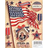 K&Company American Flag Grand Adhesions Stickers