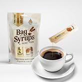 Pocket Pours Coffee Syrup Variety Pack (Vanilla, Caramel, Brown Sugar Cinnamon) - 30 Single-Serve Packets, Dairy-Free, Made in USA