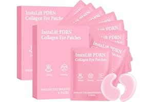 Instalift Pdrn & Collagen Eye Patches - Under Eye Patches for Puffy and Dark Circles & Fine Lines with Hyaluronic Acid & Niac