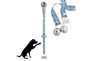 PoochieBells The Original Dog Potty Doorbell, Dog Bells for Potty Training & Puppy Housebreaking, Potty Train Your Dog in Days, Made in America, Bones