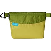 pack all Water-resistant Material Zipper Pouch, Mesh Zipper Bag for Storage, Travel, Office (Small, Green)
