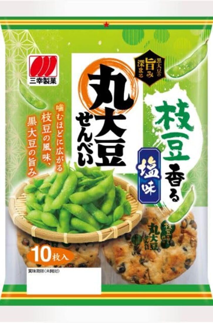 三幸製菓 丸大豆せんべい 枝豆香る塩味 10枚商品画像