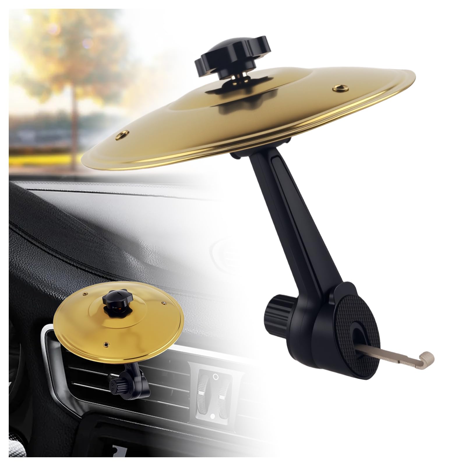 Photo 1 of *UNTESTED*
Car Cymbal for Dash Air Vent,Interesting Car Crash Cymbal Air Vent Parts with 360° Adjustable Design for Driving Pleasure,Universal Cars Symbol Drum Airs Vents Cymbals