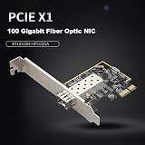 Oikabio 100Mbps PCIE X1 Fiber Optic Network Card SFP Adapter Desktop RT8106E view 3
