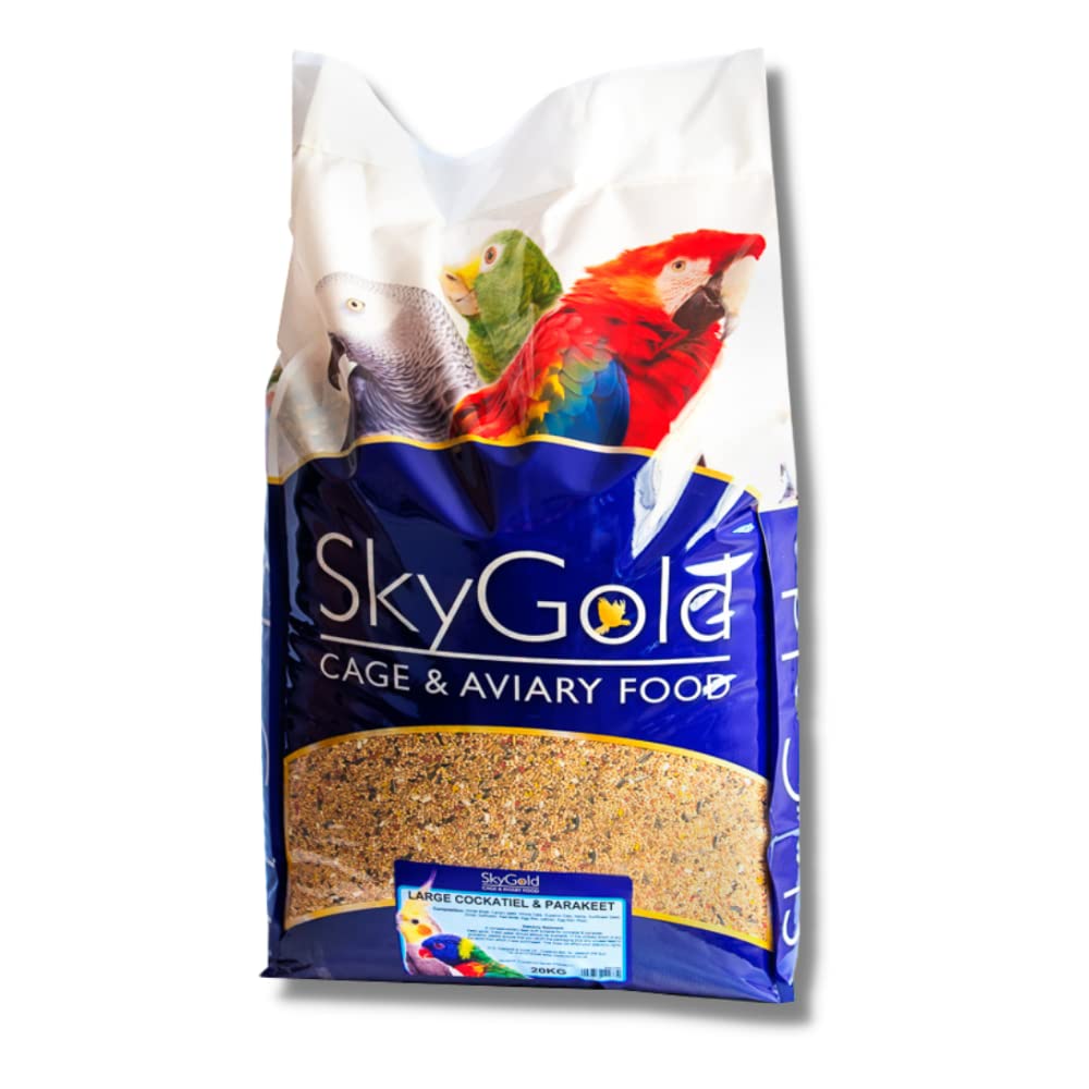 SkyGold Large Cockatiel & Parakeet 20Kg Cage and Aviary Food