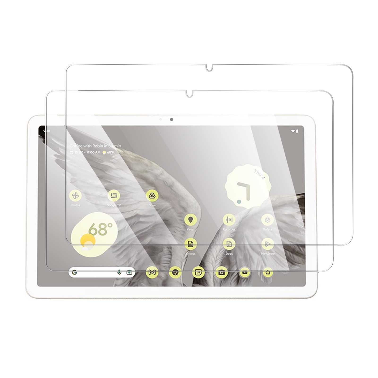 GMUJIAO [2 Pack Compatible with Google Pixel Tablet 10.95 inch for Tempered Glass Screen Protector,Tempered Glass Film,Premium Shatterproof Protection,9H-Hardness-Transparent