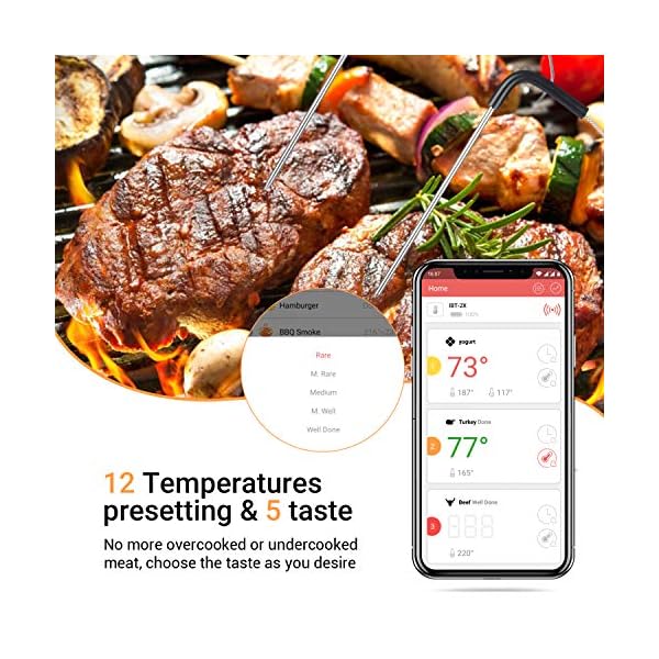 Inkbird-IBT-2X-Bluetooth-Cooking-Thermometer-Wireless-Barbecue-BBQ-Grill-Monitor-Steel-Probe-Temperature-Alarm-Portable-Android-iOs-for-Oven-Meat-Smoker-IBT-2X-BBQ-Thermometer-2-Probes INKBIRD IBT-2X Bluetooth Cooking Thermometer Wireless Barbecue BBQ Grill Monitor Steel Probe Temperature Alarm Portable…
