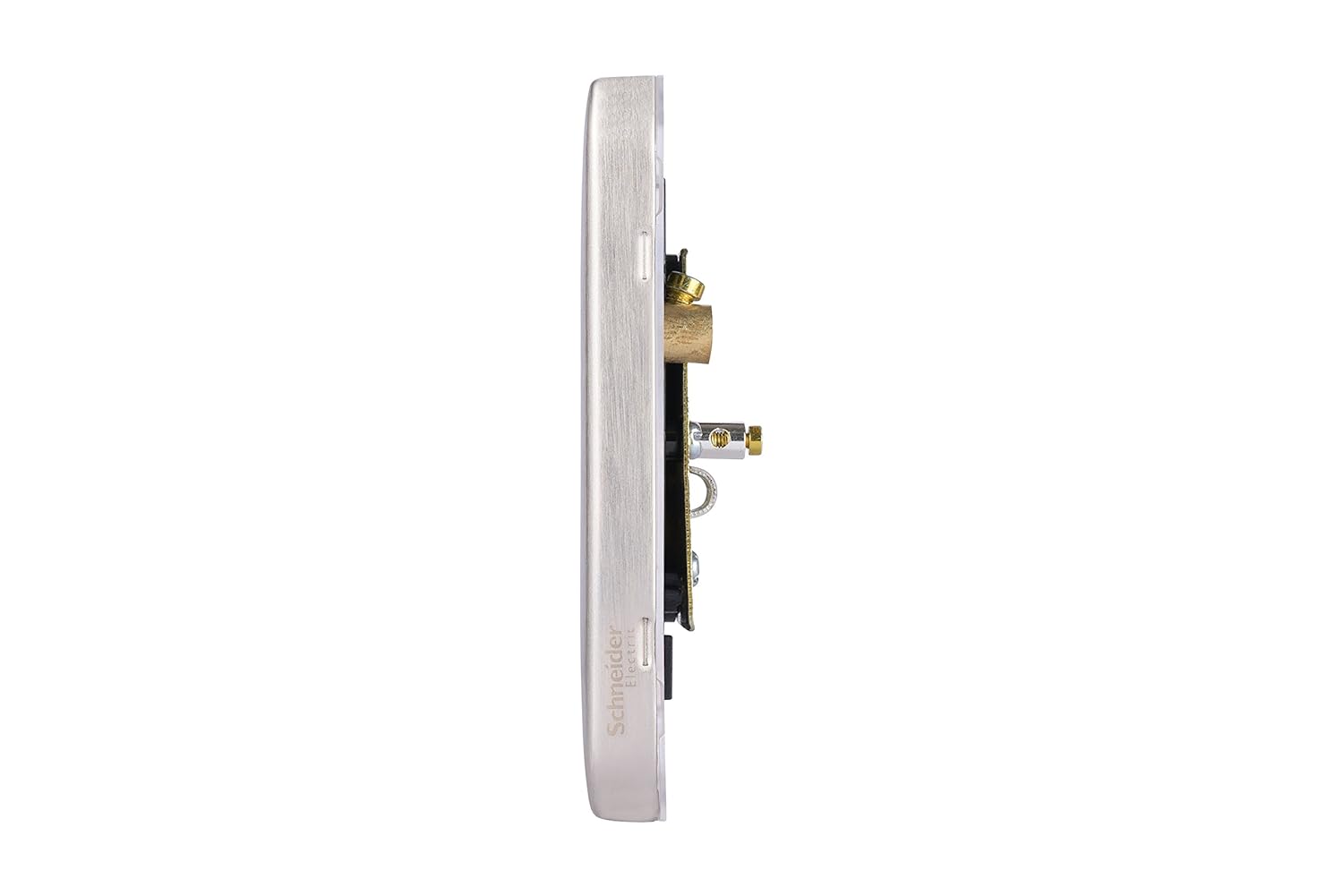 Schneider Electric Lisse Screwless Deco - Single TV Aerial Socket, 240V GGBL7010BSS, Stainless Steel with Black Insert - Image 4
