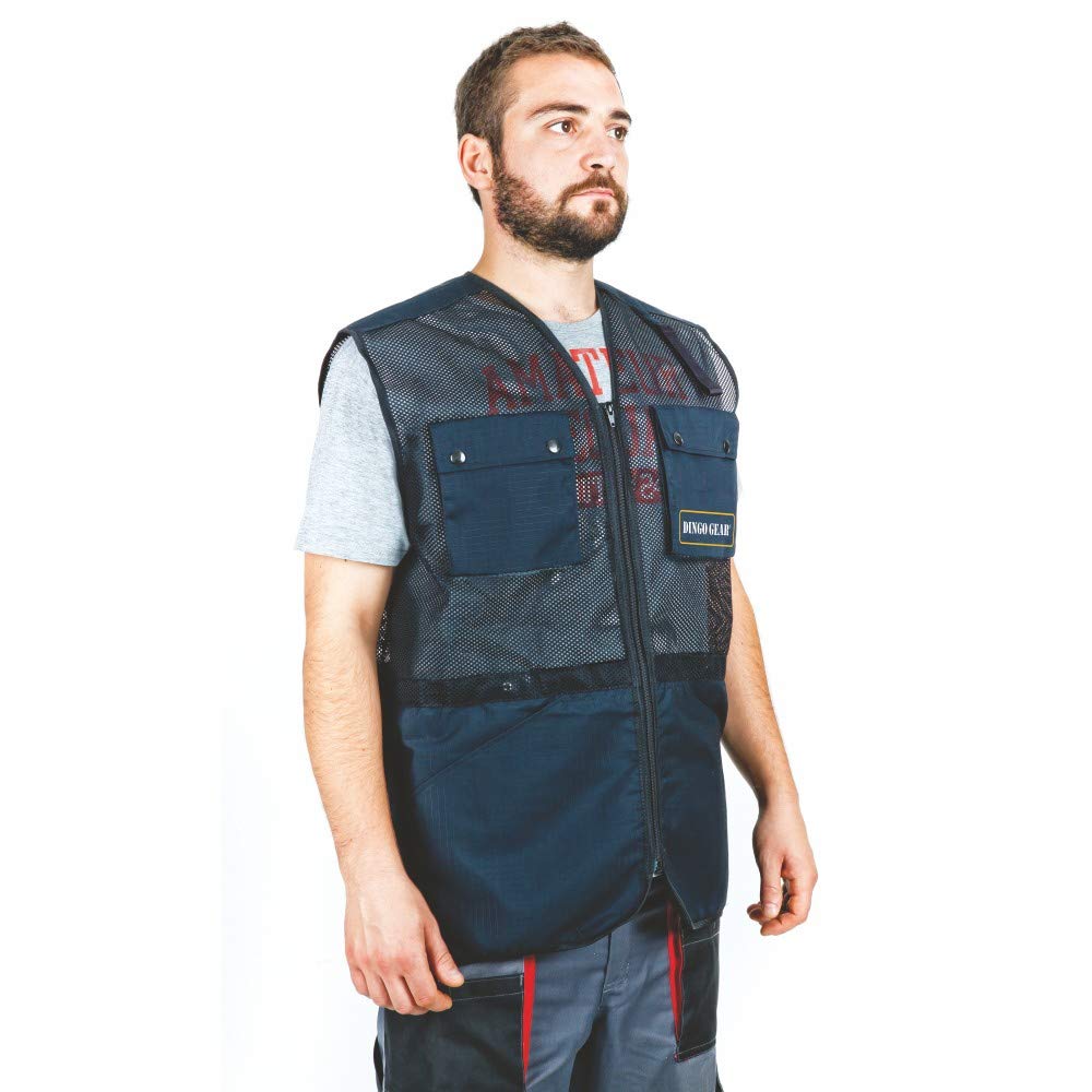 DINGO GEAR Ripstop-Mesh Vest for Handler Dog Trainer Lightweight Breathable Black S