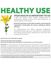 Best St. John's Wort 500 mg 120 cápsulas (Non-GMO) potente 900 mcg Hypericin Saint Johns...