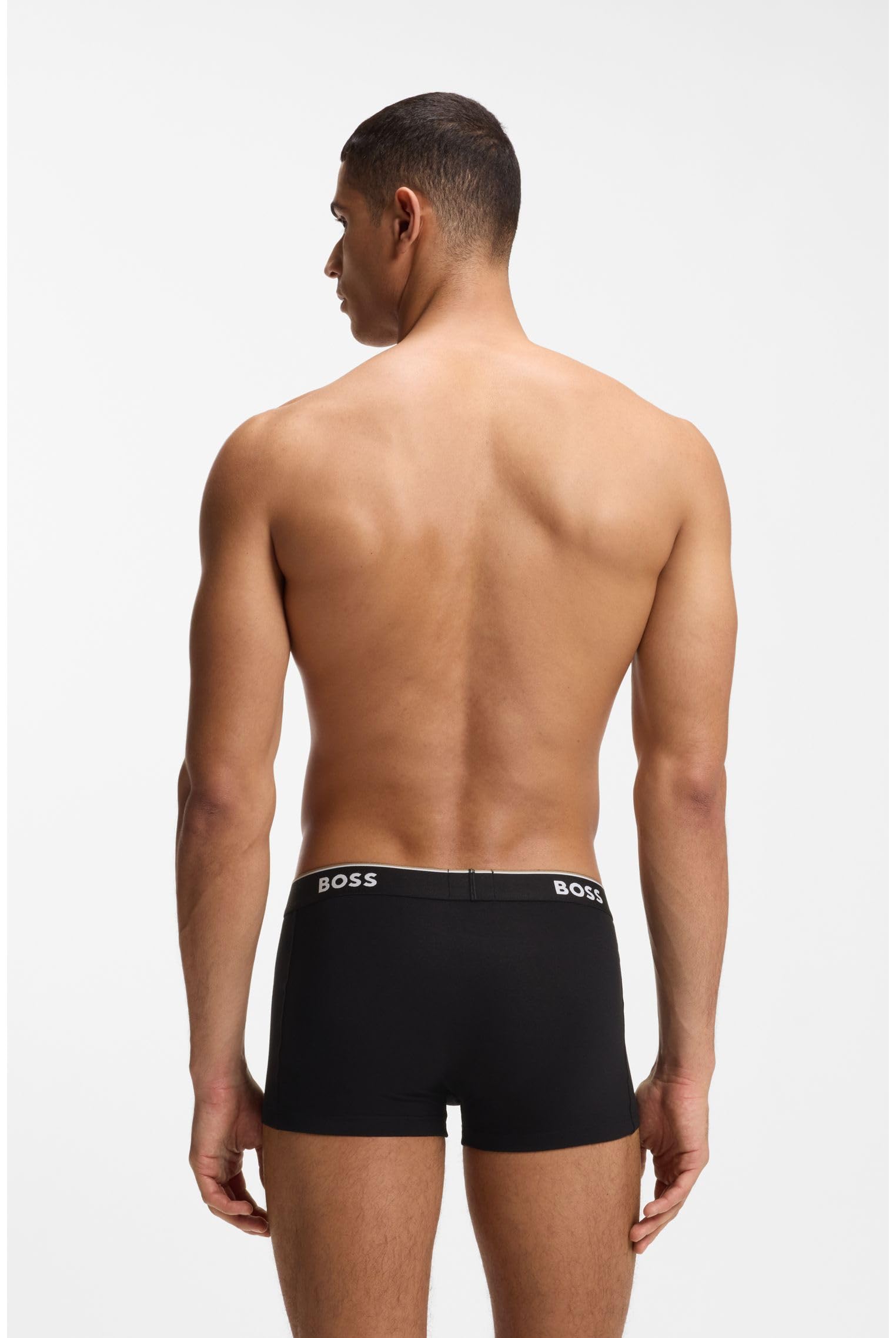 BOSS Hugo Herren Trunk 3p Co/EL Boxershorts, Assorted 999, S 4