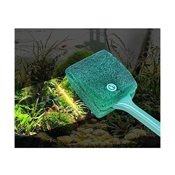 GU Gurxi Pennello per Spugna per Acquario Pennello a Doppia Faccia Spugna Spazzola per la Pulizia Dell'Acquario Pennello…