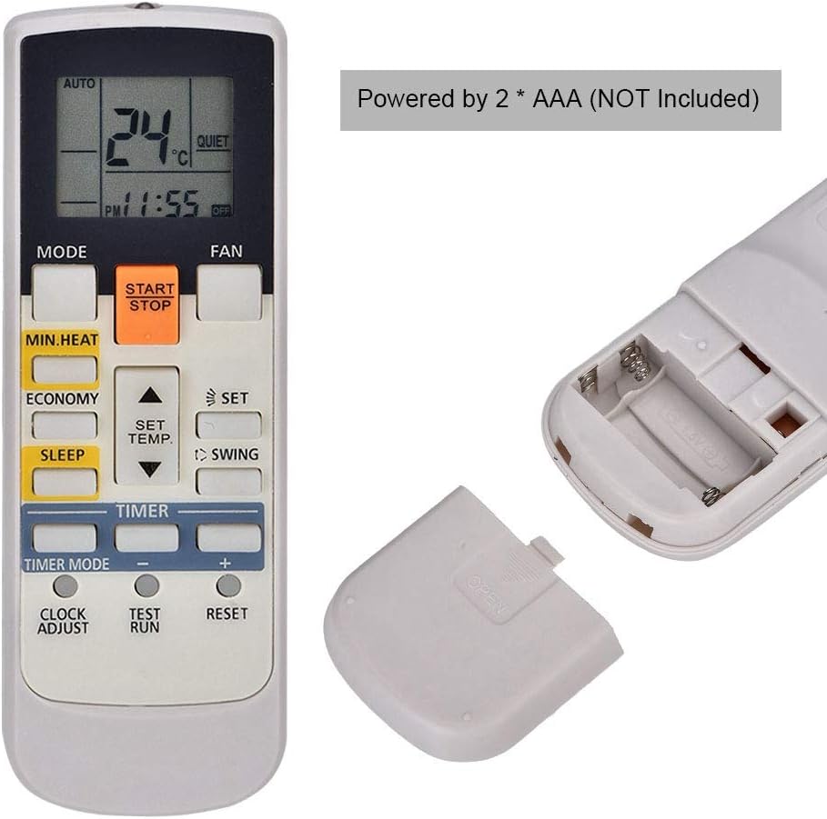 Remote Control for AC Fujitsu Air Conditioning AC AR-RAH1E AR-RAH2E Remote Controller Replacement, Default - Image 4