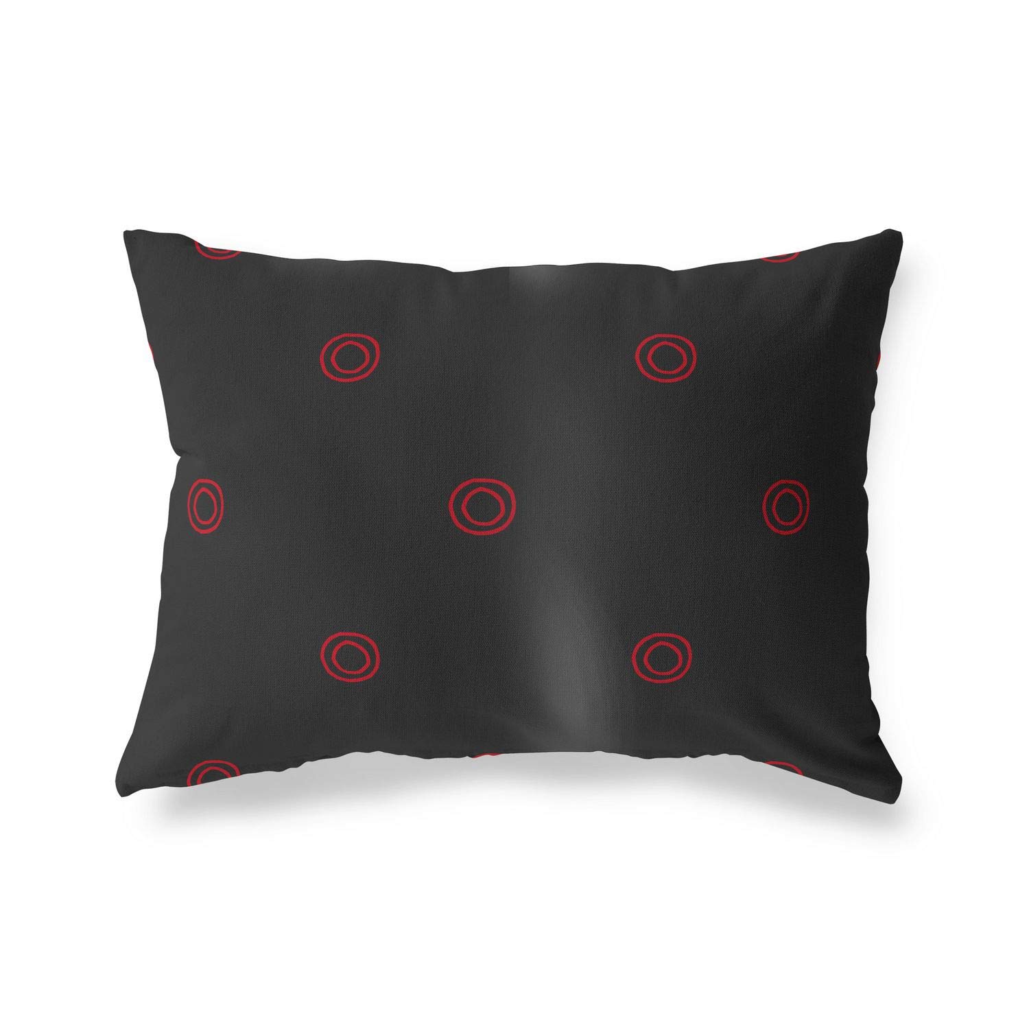 BonaMaison Decorative Cushion Cover, Red Black Throw Pillow Covers, Home Decorative Pillowcases for Livingroom, Sofa, Bedroom, Size: 45X60 Cm - Designed and Manufactured in Turkey