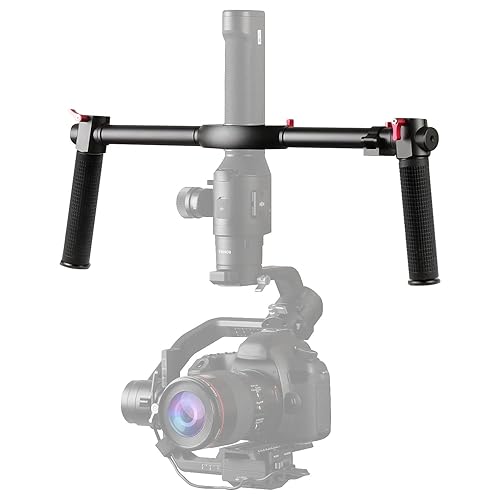 FOTOWELT Dual Handle Grip Handheld Handlebar Kit with 1/4 Screw