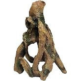 SLOCME Aquarium Resin Wood Trunk Ornament - Lifelike Driftwood Decor,Betta Fish or Other Pets Can Swim Through The Branches