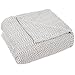 Lavish Home Chevron 100Percent Egyptian Cotton Blanket - Full/Queen - Char