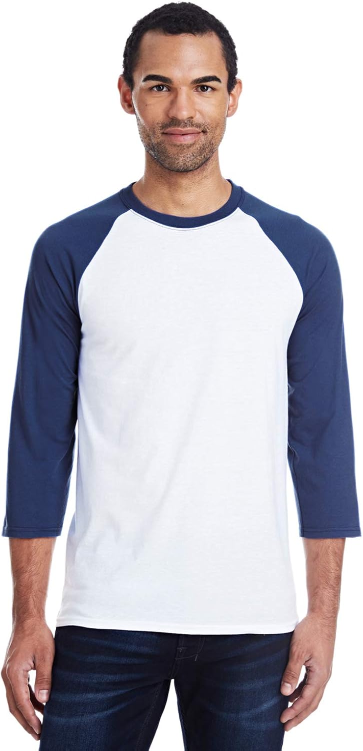 Hanes Men's X-Temp Raglan Baseball Tee: Clothing