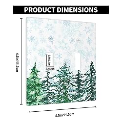 Pznen Pine Tree Christmas Woods Toggle Light Switch