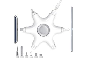 GRETE GOTYE Phone Cleaning Kit iPhone Cleaner Earbuds Cleaner Kit- Repair Charging Port, Lightning Cables(and Type C), Speaker, Electonic Cleaner Tool for All Devices Cellphone Airpods iPad