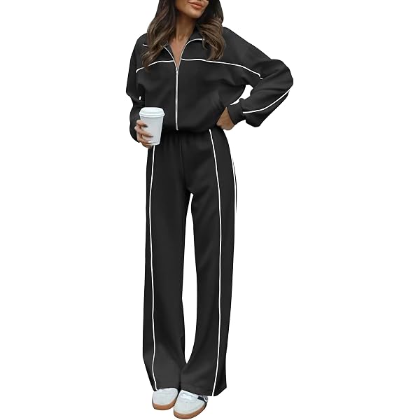 Conjunto De Chándal Para Mujer Con Capucha | Juego De Invierno, Largo, Cómodo Para Casa O Deporte