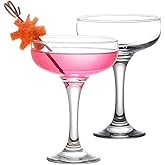 the mask el turko Martini Glasses, Champagne Cocktail Glasses, Elegant Coupe Cocktail Glasses, Long Stem Glassware (2 Pcs)
