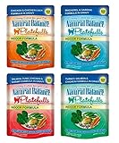Dick Van Patten's Natural Balance Platefuls Grain Free Ultra Premium Indoor Formula Cat Food 4 Flavor 8 Pouch Variety Bundle
