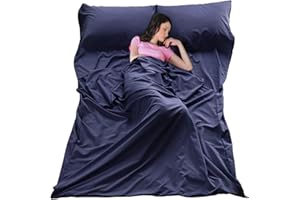 SHEJIZE Sleeping Bag Liner Ultralight Travel Sheet Dirt-Proof Camping Sheets Compact Hotel Sleeping-Sack for Outdoor Backpacking Hiking