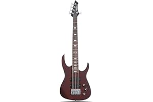 Leo Jaymz Hurricane 5-String Bass Guitar, Okoume Body, Maple Neck, Laurel Fingerboard, Dual Humbuckers, 30-Inch Scale, 24 Frets (TB Brown 5S)