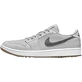Air Jordan 1 Low G Golf Shoes (DD9315-006, Wolf Grey/White/Gum Medium Brown/Iron Grey) Size 4.5