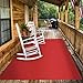 House, Home and More Indoor Outdoor Carpet with Rubber Marine Backing - Red - 6 Feet x 15 Feet
