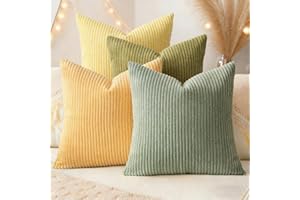 Neutral Couch Throw Pillow Covers 15.8x15.8 Inch Set of 4 Decorative Farmhouse Boho Throw Pillows for Living Room, Couch, Bed