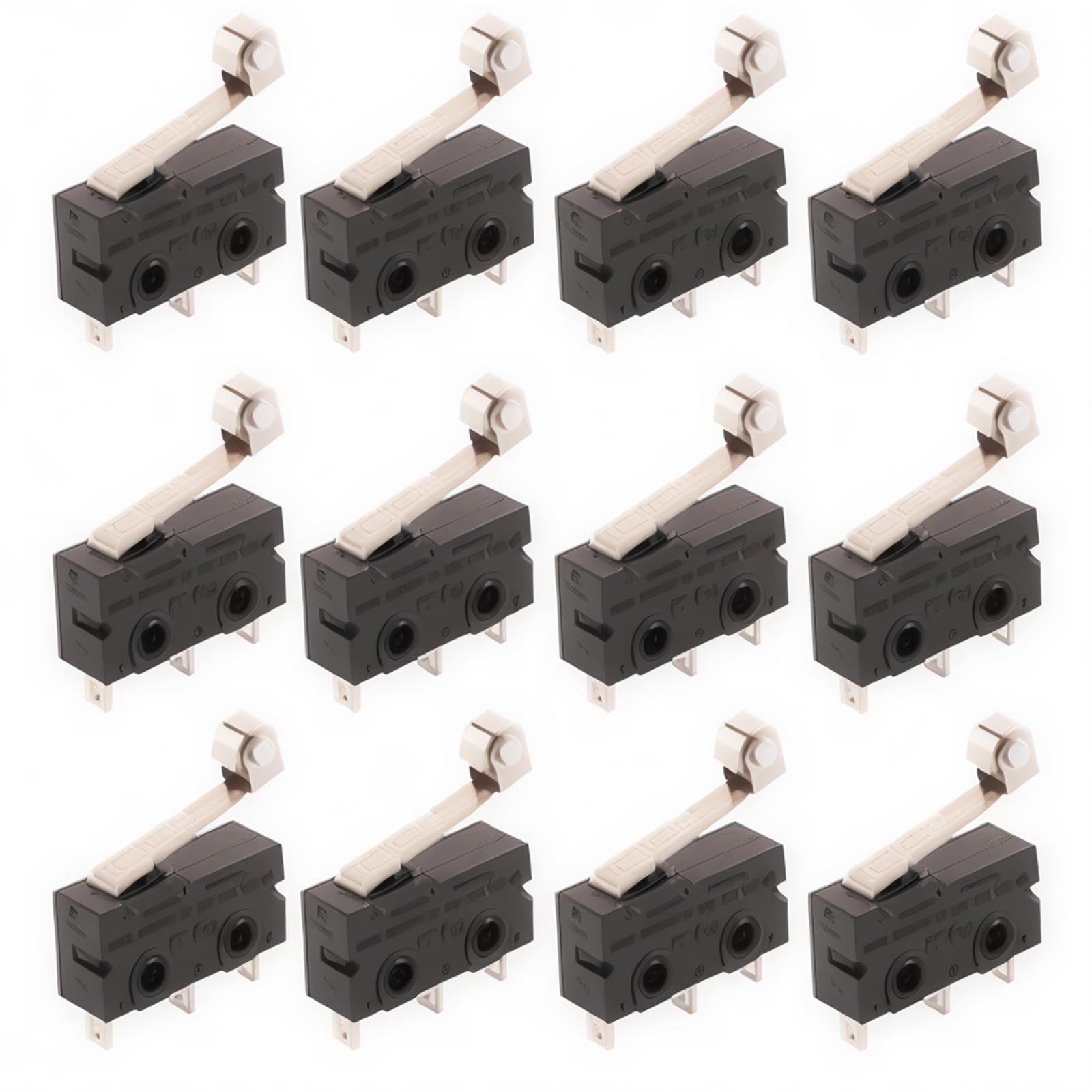 CESFONJER 12 pcs T125 Hinge Lever Type Miniature Micro Switch SPDT Snap Action Switch Snap Action for Arduino