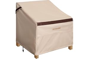PATIOASIS Outdoor Chair Covers 36''W x 37''D x 36''H Patio Furniture Cover for Chair Waterproof Heavy Duty Oversized 600D All Weather Proof Outside Armchair Single Cover