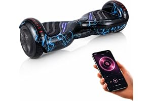 Hoverboard Baka Sport 6,5" Skate Elétrico com Bluetooth e Caixa de Som (PRETORAIO)