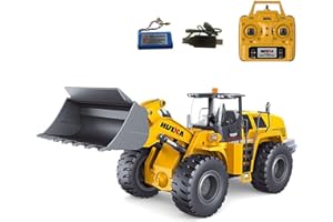 kolegend Rc Hobby Wheel Loader- 1:14 Alloy 4WD RC Construction Truck for Adult RTR,Sound, Lights