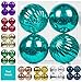 KI Store Teal Christmas Ball Ornaments Large Hanging Tree Ornament Decorations 4” Shatterproof Vintage Mercury Balls