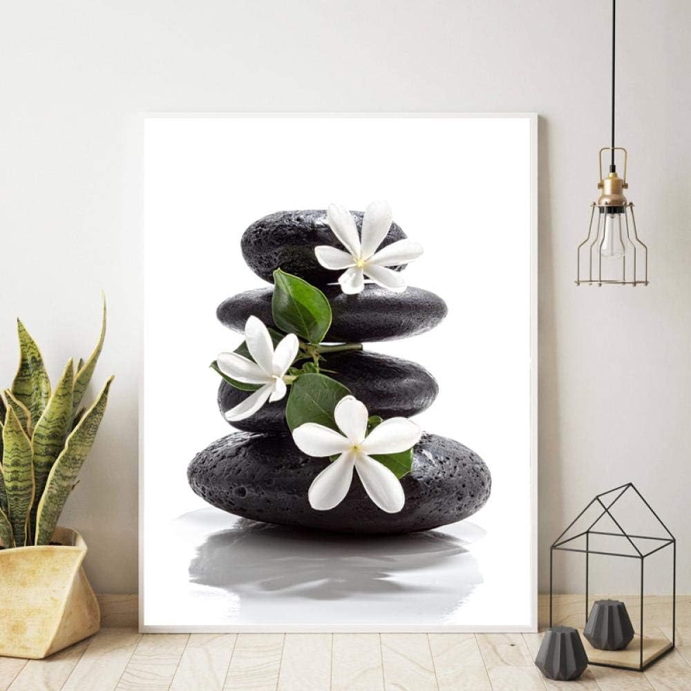 HSFFBHFBH Zen Meditation Canvas Print Health Balance Wall Art Picture