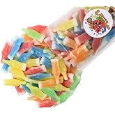 Grandys Candys Nik-L-Nips Vintage Wax Bottle Candy Drinks Filled with Flavored Syrups (Cherry, Orange, Lemon, Blue Raspberry, and Green Apple Flavors) 1 Pound